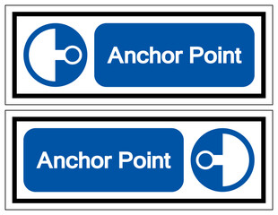 Anchor Point Symbol Sign ,Vector Illustration, Isolate On White Background Label. EPS10