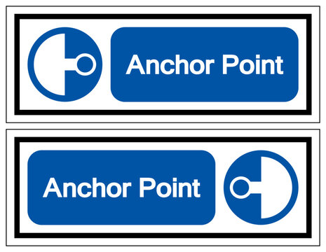Anchor Point Symbol Sign ,Vector Illustration, Isolate On White Background Label. EPS10
