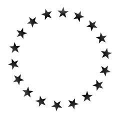 Stars in circle icon vector illustration graphic design Editable 