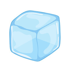 Water ice cube icon vector illustration graphic design Editable
