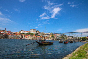 Fototapeta na wymiar View of the old town of porto country