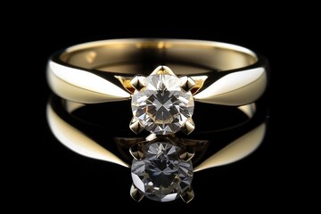 realistic diamond ring jewelry photography for special event generative ai