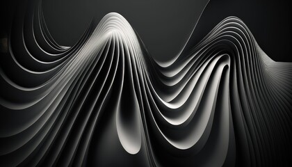 artistic smooth wavy movement wallpaper for business presentation backdrop generative ai