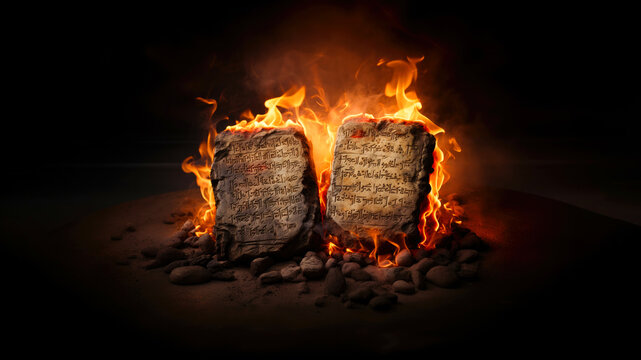 The Ten Commandments: Tablets of the Law, Tablets of Stone, Stone Tablets or Tablets of Testimony, tablets of the covenant, tablets of testimony. Book of Exodus.
