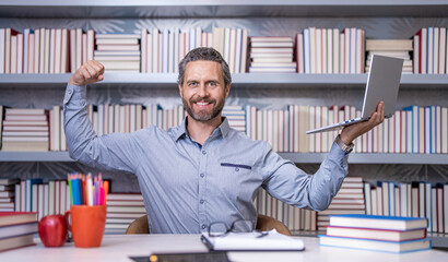 man study online. education for millenial man. remote webinar of man in workplace. video intrview...