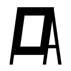 ショッピング、看板を表す塗りつぶしスタイルのアイコン