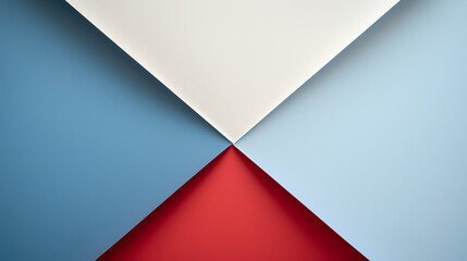Red and Blue Minimal Shapes Wallpaper