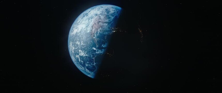 Earth, the third planet from the Sun