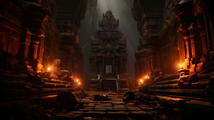 Obraz premium the dark entrance