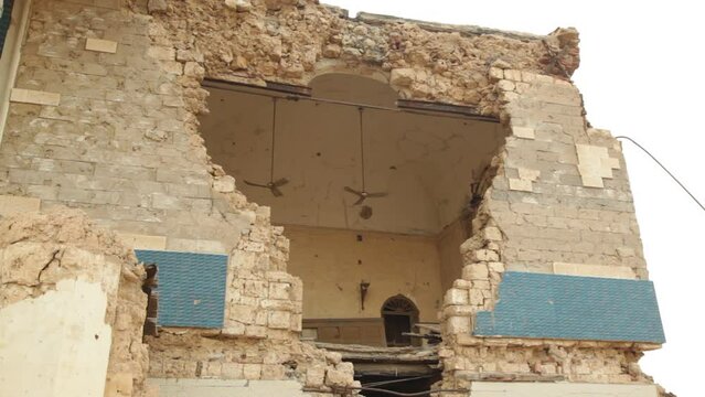 Ruins of the old palace of Haile Selassie Northern Red Sea Massawa Eritrea