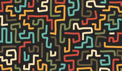 maze colorful abstract background illustration vector