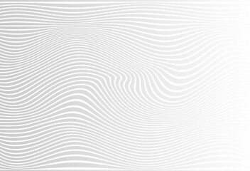 Grey background with white wavy lines, technical texture, decorative style, light shade, chaotic texture