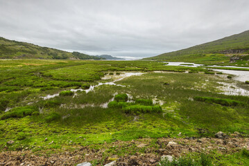 rural landscapes on the western ross coastal route from Applecross to Ullapool, Scotland