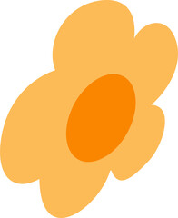 Yellow flower for decoration and design.