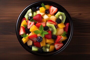 fruit salad in a bowl