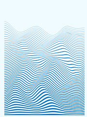 Abstract wave line background. Vector geometric background. Modern stylish texture. Abstract bg.