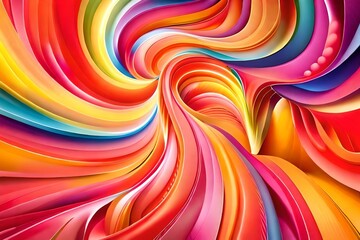 A colorful swirl background with a red, orange, yellow, and blue swirl