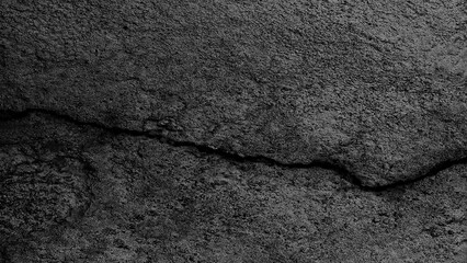Cracked wall texture cement concrete floor background, Plaster facade house wall with grey dark...