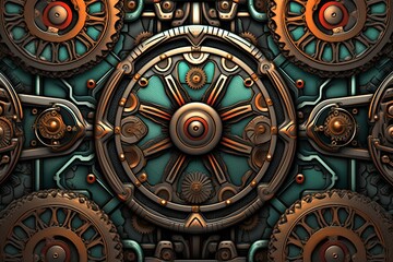 an image of a clockwork background with gears