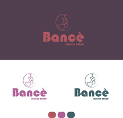 fashion brand logo design pro vector file.