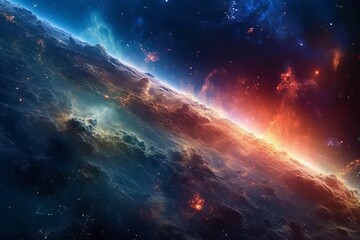 Fototapeta premium an image of a nebula in space