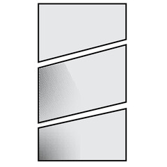 Comic grid panel with dots