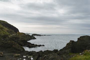 Fototapeta na wymiar seascape along the Shell Bay, Scotland