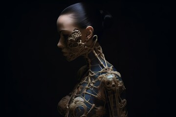 an image of a woman with a robotic body