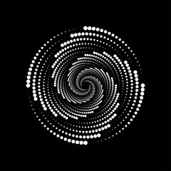 black and white spiral