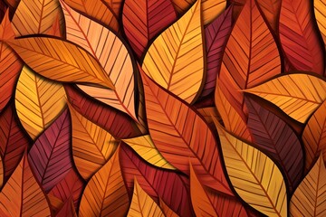 autumn leaves seamless background design illustration graphic
