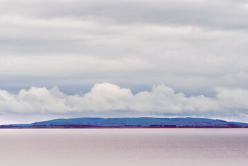 scottish seascape with a cloudy sky, Scotland