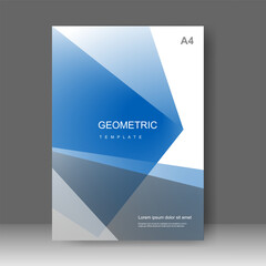 Naklejka premium Vector business brochure template. Banner Design, Poster in A4 size. Simple Flyer promotion. magazine. Vector illustration