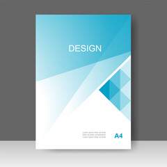 Naklejka premium Business Book cover design modern technology style for Brochure template, Poster, magazine. Vector illustration