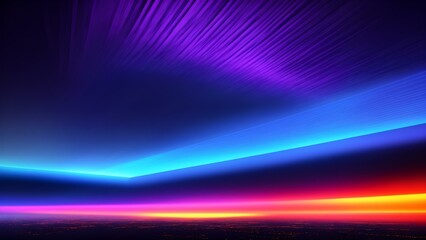 Fototapeta premium Photo of a vibrant and colorful sky at sunset