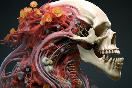 the anatomy of a human skull