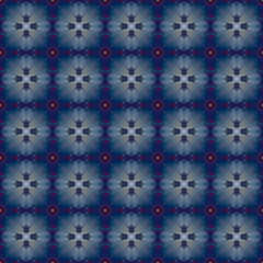 Seamless abstract square pattern. Modern texture - digital art. Fabric abstract kaleidoscope
