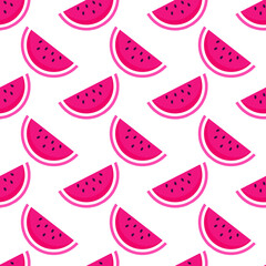 Watermelon seamless background for your design
