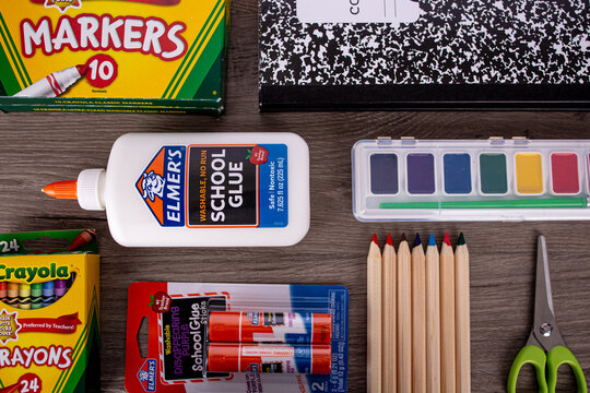 school supplies backgrounds glue pencils colored art school back to school sissors crayons paint art work 