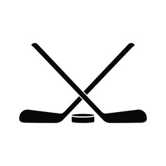 Hockey icon, logo on white background