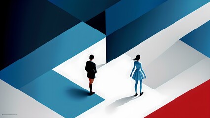 Photo of a couple standing in a room