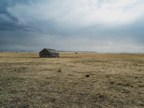 Abandoned House in Capulin Volcano National Monument, New Mexico