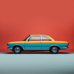 Fototapeta na wymiar vintage car retro model