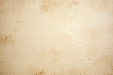 Old pale yellow paper background texture. Wallpaper or backdrop.