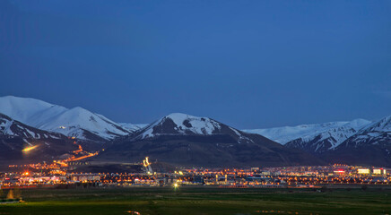 View of Erzurum town. Turkey