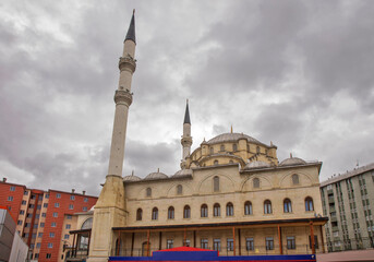 Fototapeta na wymiar Mehmet Zahid Kotku mosque in Erzurum town. Turkey