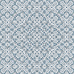 Seamless abstract square pattern. Modern texture - digital art. Fabric abstract kaleidoscope