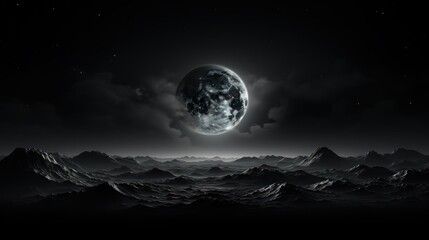 Fototapeta na wymiar moon and earth