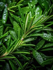 Obraz premium water drops on the grass