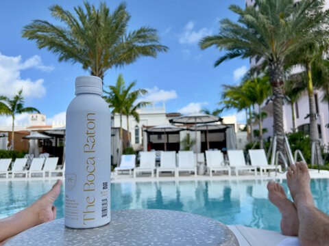 The swimming pool at The Boca Raton Club in Boca RAton, Florida.
