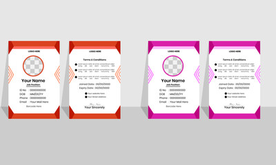 ID Card Template.